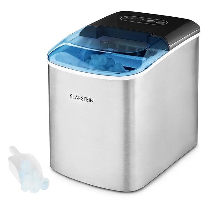 title=Klarstein On-the-Rocks • Macchina cubetti del ghiaccio • 15 kg / 24 h • 150 Watt