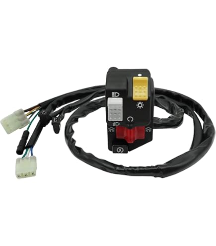Manopola ATV Honda Interruttore Kill Switch Manubrio Per Honda TRX250X FourTrax 1987-1992 – Accensione, Stop, Fari, Lato Sinistro KX 250 1991 - Foto 9