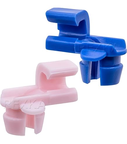 Amazon.com: Rexka 5 Sets Door Handle Lock End Rod Clips Left