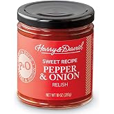 Harry &amp; David Sweet Pepper &amp; Onion Relish, 10Oz, Plant Based Condiment | Hamburger &amp; Hot Dog Relish, Sandwich Spread Topping, Charcuterie Board Foods