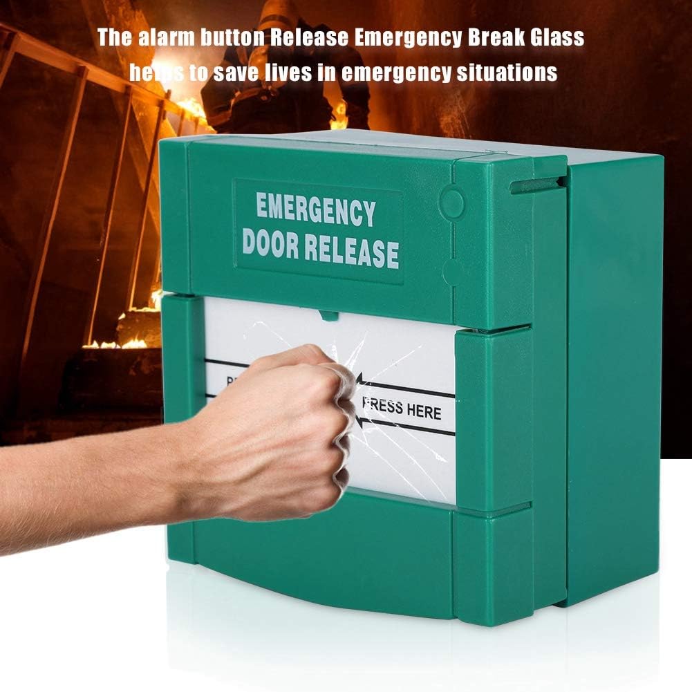 Break Glass Fire Alarm Emergency Door Release Button Switch Control Access Switch, Emergency