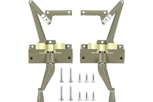 TAMIDN Split Arm Operator, Window Crank Replacement, Left Hand and Right Hand with Window Crank Handles, Fits Perma-Shield Casement Windows Manufactured from 1982 to 1995 （Stone)