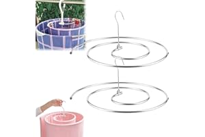 NDFPTU Spiral Drying Rack, Stainless Steel Spiral Drying Mount Laundry, Quilt Blanket Hanger, Space Saving Metal Hangers for Bedspreads Mattresses Sofa Covers Capes for Indoor & Outdoor Use(Silver,2pcs)