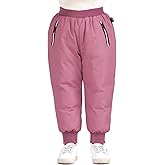 Happy Cherry Baby Boys Girls Elastic Windproof Down Pants Lightweight Warm Snow Pants
