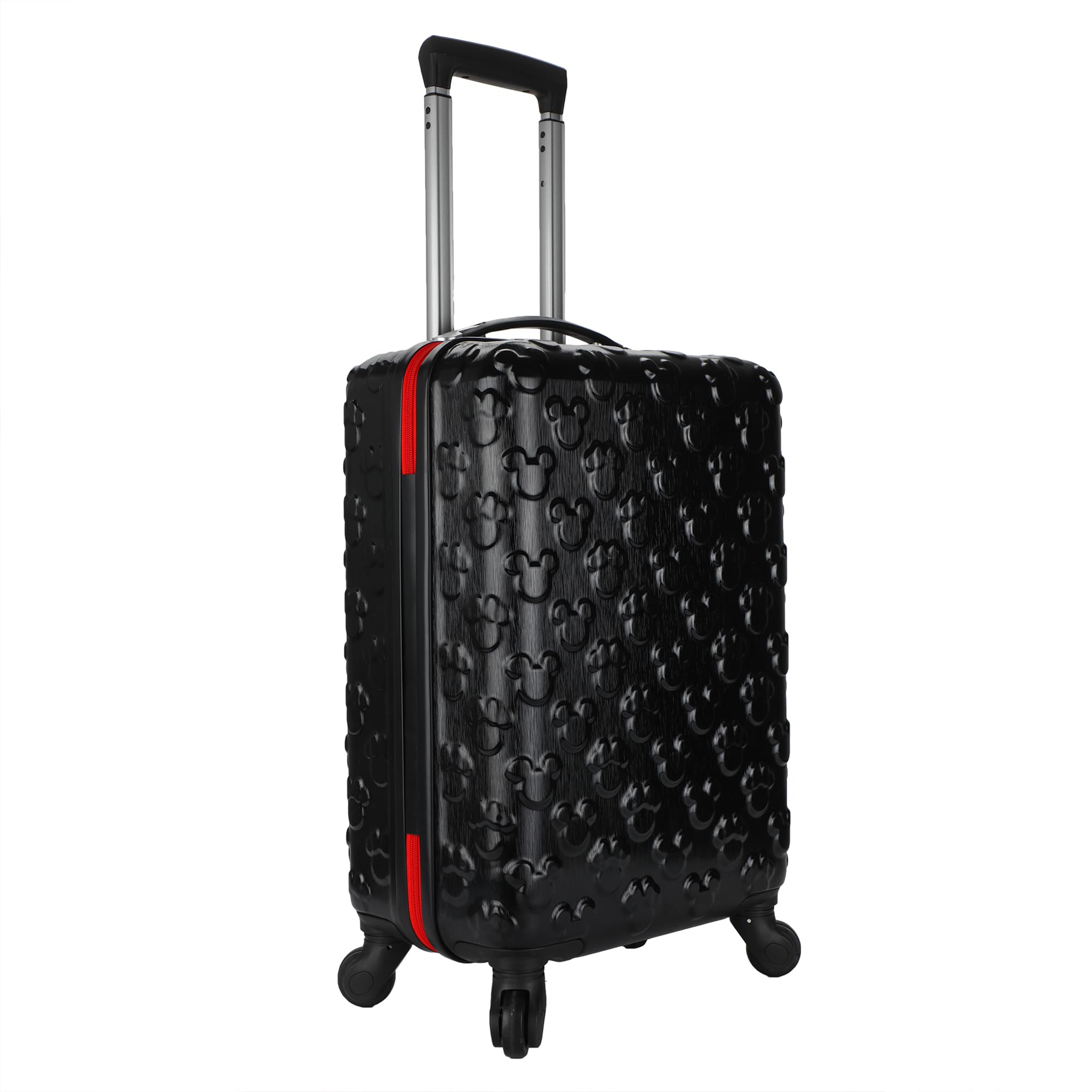 Bioworld Mickey Mouse 21 Molded Carry-On Luggage Mickey and Minnie Heads Hardside Rolling Luggage