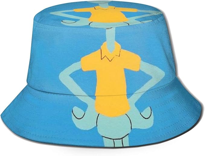 Bucket Hat Squidward Tentacles Printed Packable Summer