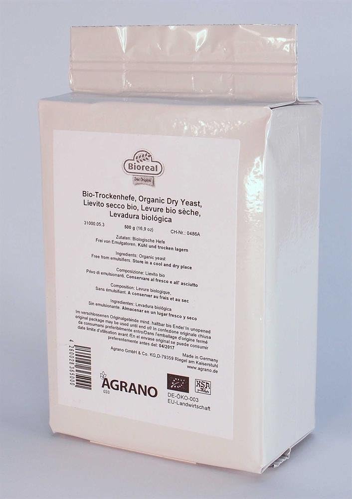 Bioreal Organic Active Dry Yeast 500g (Case of 20)