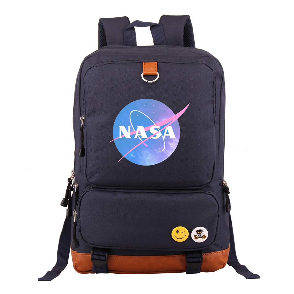 Casual Daypack NASA Backpack for School High capacity NASA Bookbag Laptop  Bag Backpack College Business Travel