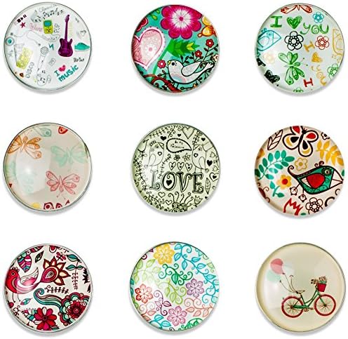 Magnetitos - Set of 9 Magnets - I Love You - For Refrigerator, Whiteboard, Charts, Chores List, To Do List, Fridge, Lockers