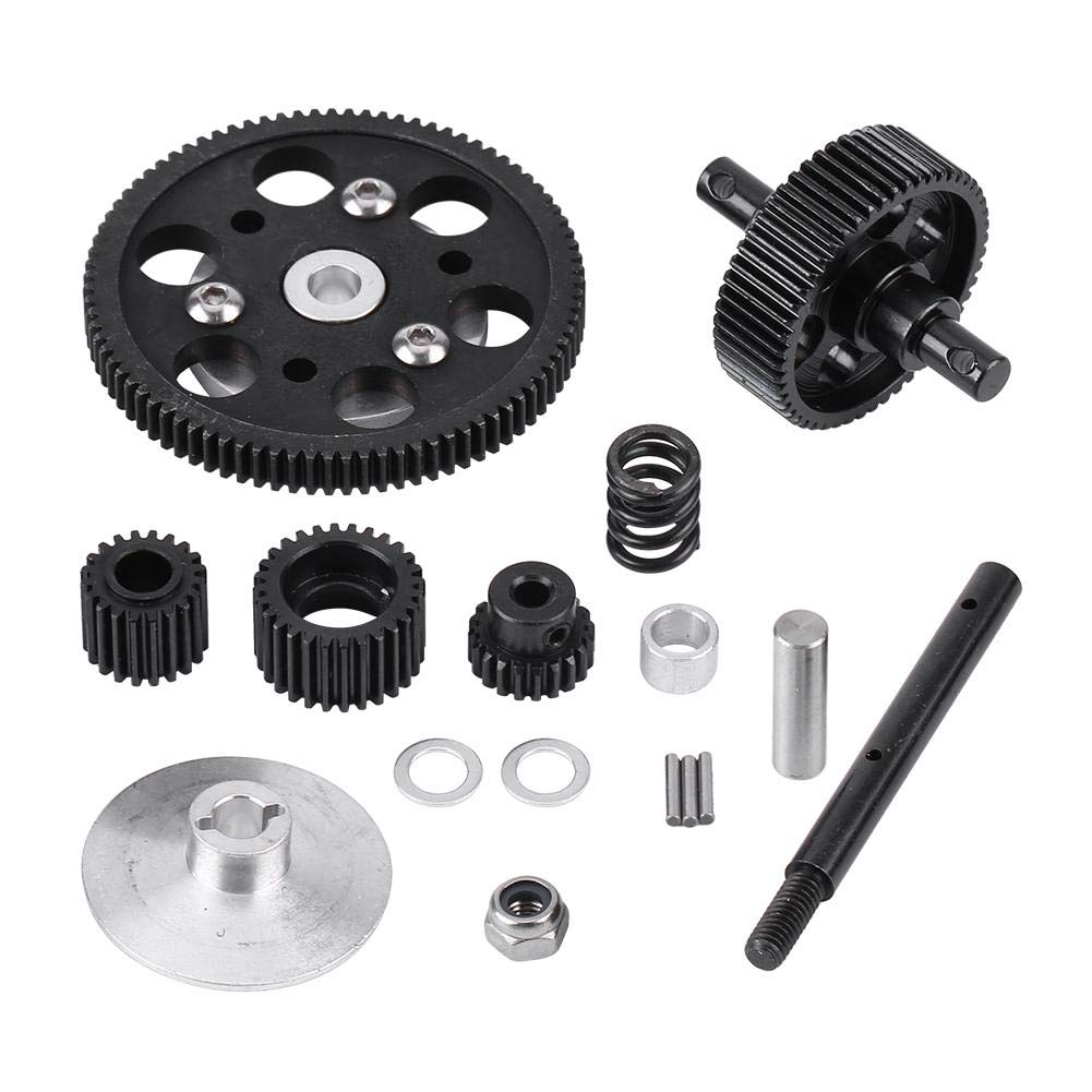 RC Car Straight Gear, Metal RC Center Gear Box Straight Gears Set for SCX10 RC Model Car Component Parts Accessories