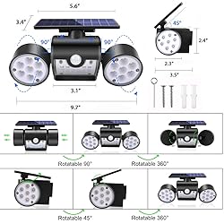 Ollivage Solar Lights Outdoor, Motion Sensor