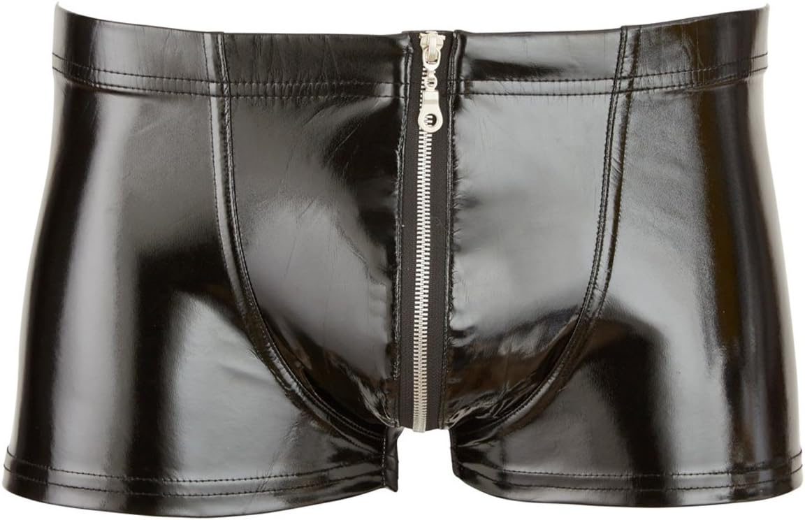 Black Level Men's Vinyl Pants with Zip, Large