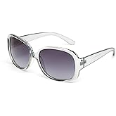 Marcolin Eyewear Exclusive Viva Women's Sunglasses, Shiny Blue/Gradient Smoke