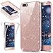 Huawei P9 Lite Mini Case,[Full-Body 360 Coverage Protective] Crystal Clear Sparkly Shiny Glitter Bling Front Back Full Coverage Soft Clear TPU Silicone Rubber Case for Huawei P9 Lite Mini,Rose Gold