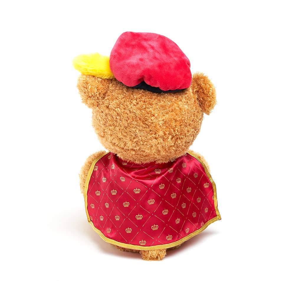 Cuddle Barn - Sir Barrington The Storyteller | Teddy Bear Animated Storytelling Stuffed Animal Plush Toy Reads 5 Fairy Tales, Mouth Movement, Swaying Motion, Lights Up, 12 inches