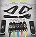 Flagship Fitness Resistance Band Home Workout Set - 5 Stackable Stretch Bands - Workout Poster Guide - Jump Rope - For Physical Therapy, Home Training