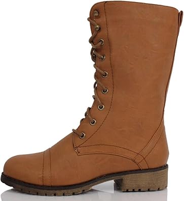 Amazon Com Lug 11 Womens Military Lace Up Combat Boot Boots