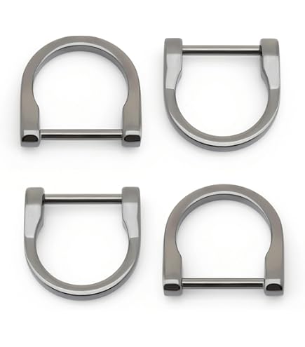 12Pcs Swivel Horseshoe D-Rings U Shape O Ring Screw In Shackle