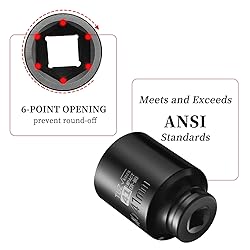 TUZkozs 1/2-Inch Drive 41mm Deep Impact Socket with