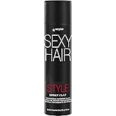 SexyHair Style Spray Clay Texturizing Hairspray Clay, 4.4 Oz | All Over Texture | Matte Finish | All Hair Types