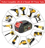 Waitley 2-Pack 18V Li-ion 5.0Ah DCB184 Replacement Battery for Dewalt DCB200 view 6