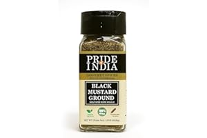Pride of India – Black Mustard Seed Ground – Perfect Ingredient in Spice Blends – Spice up Pickles/Curries/Stews – Additives 