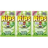 Rips Bite-Size Lime Licorice Pieces (Pack Of 3), 4 Ounce Bags, Lime Flavor, In Snack Mass Packaging