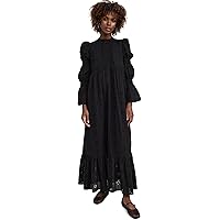 English Factory Women's Gingham Tiered Midi Dress, Navy, XS at Amazon  Women's Clothing store