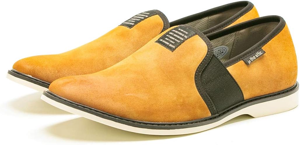 Amazon インジアティック In The Attic メンズ スエードスリッポン M Ll Size Gallery ローファー スリッポン