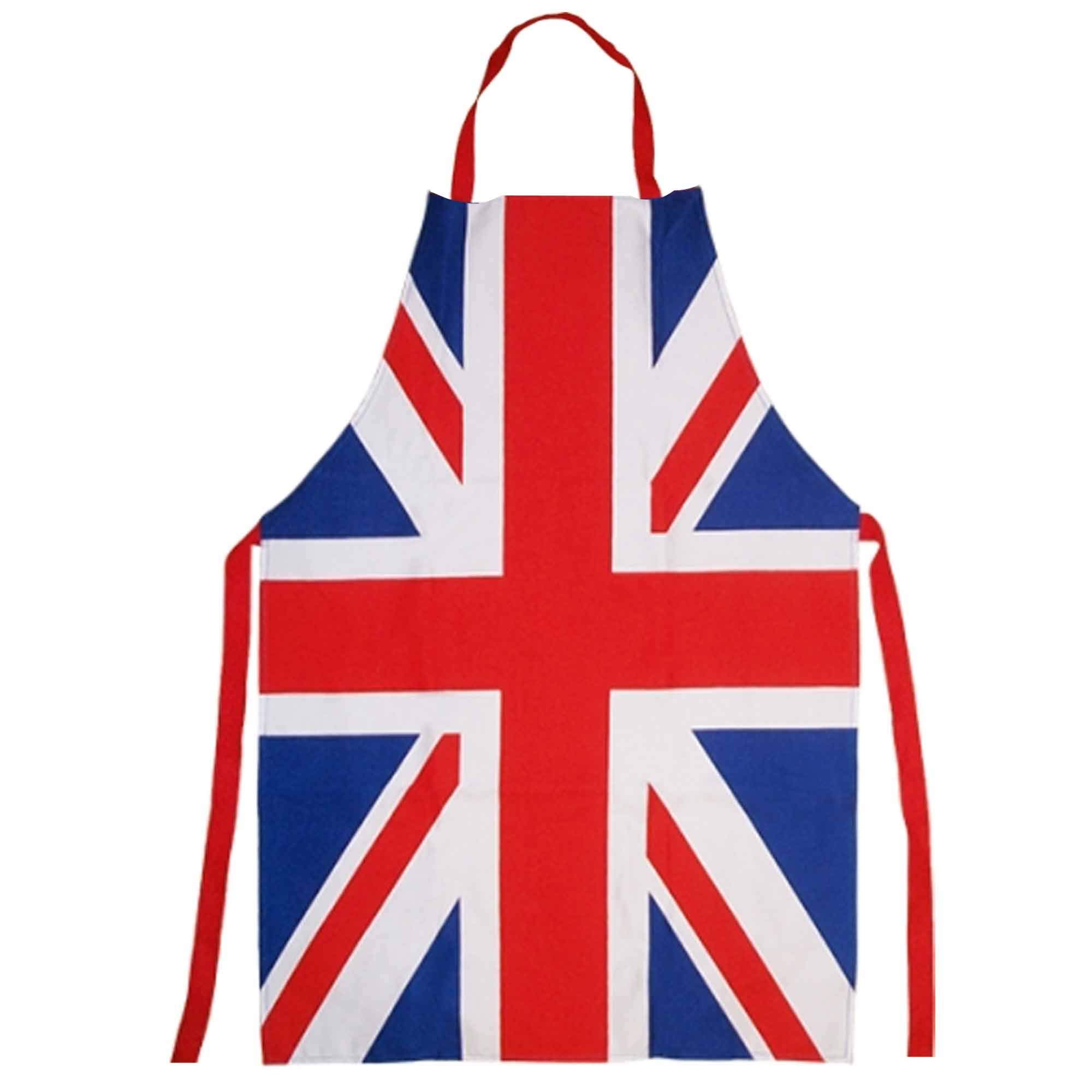 Union Jack Flag Chefs & Cooks Apron for Kitchens or BBQ's (100% Cotton)
