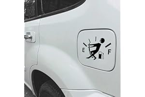 Blilo Funny Car Stickers High Gas Consumption Decal Fuel Gage Empty Stickers Fit Car, Trucks, Motorcycle, SUV (Black)