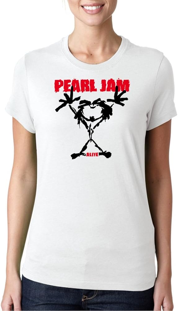 Pearl Jam Alive Rock legends Ladies TShirt Amazon.co.uk Clothing