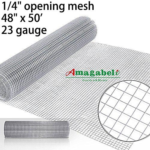 48x50 Hardware Cloth 1/4 inch Square Galvanized Chicken Wire Welded