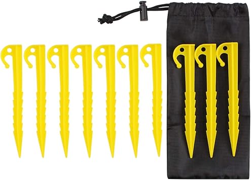 Amazon テント ペグ プラスチックペグ 軽量 錆びりにくい テント タープ部品 ビーチ 雪 キャンプ 砂浜用ペグ タイプa 15cm Omuky スポーツ アウトドア