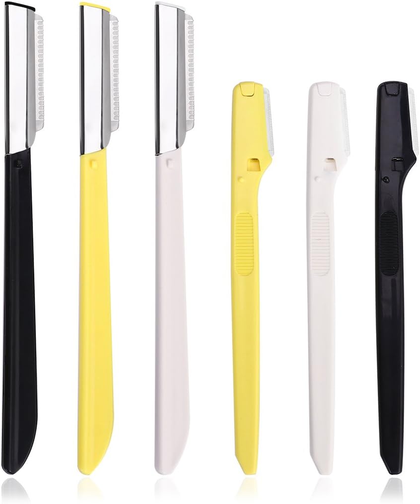Eyebrow Razor 6 Pack, ETEREAUTY Facial Hair Trimmer for Women, Eyebrow Shaper Facial Razor for Men