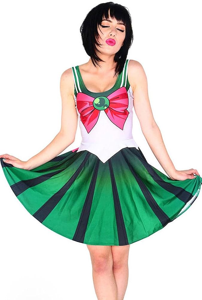 Robe Imprimé Sailor Jupiter Sailor Moon Manga Cosplay Geek