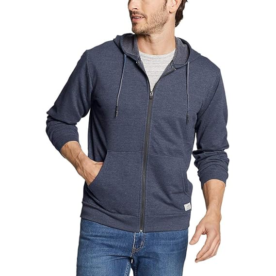 Eddie Bauer Everyday FullZip Hoodie, Midnight Htr Regular XL Amazon