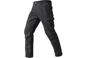 SPOSULEI Mens Cargo Work Pants Durable Ripstop Tactical Pants with 7 Pockets Outdoor Water Resistant Hiking Woking Construction Pants