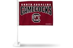 Rico Industries NCAA South Carolina Gamecocks Red Double Sided Car Flag 16 x 19.5-"