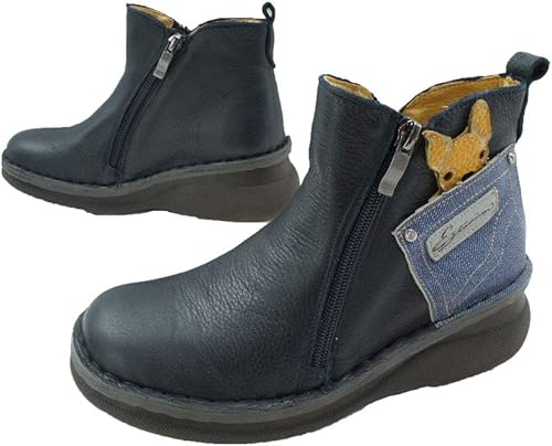 Amazon エスタシオン F3039 本革 ショートブーツ レディース ブーツ ブーティ