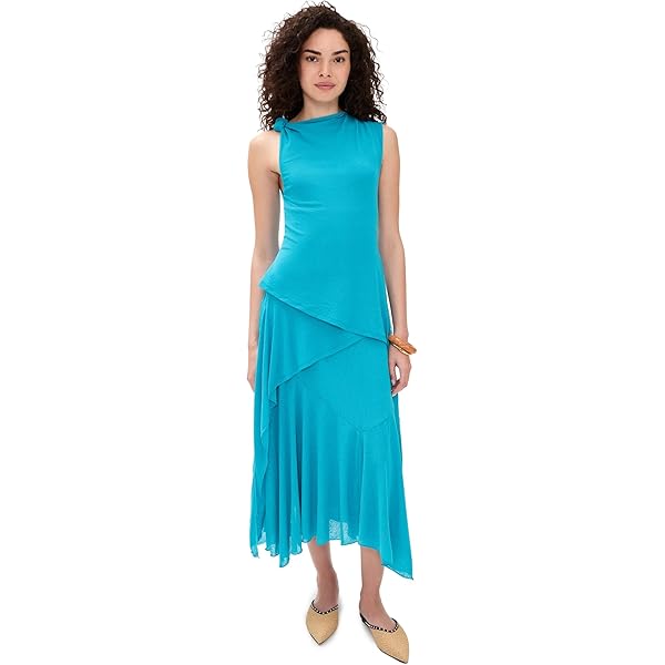 SIMONMILLER Women's Spiral Dress, Black, M at Amazon Women's Clothing store