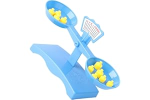 OSALADI Kids Balance Scale Stem Science Toy Set Plastic Math Balance Scale for Classroom Educational Experiments for Children