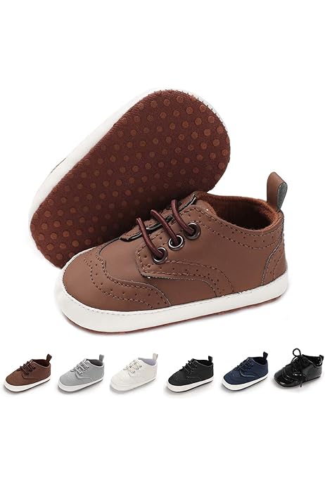 baby boy cognac dress shoes