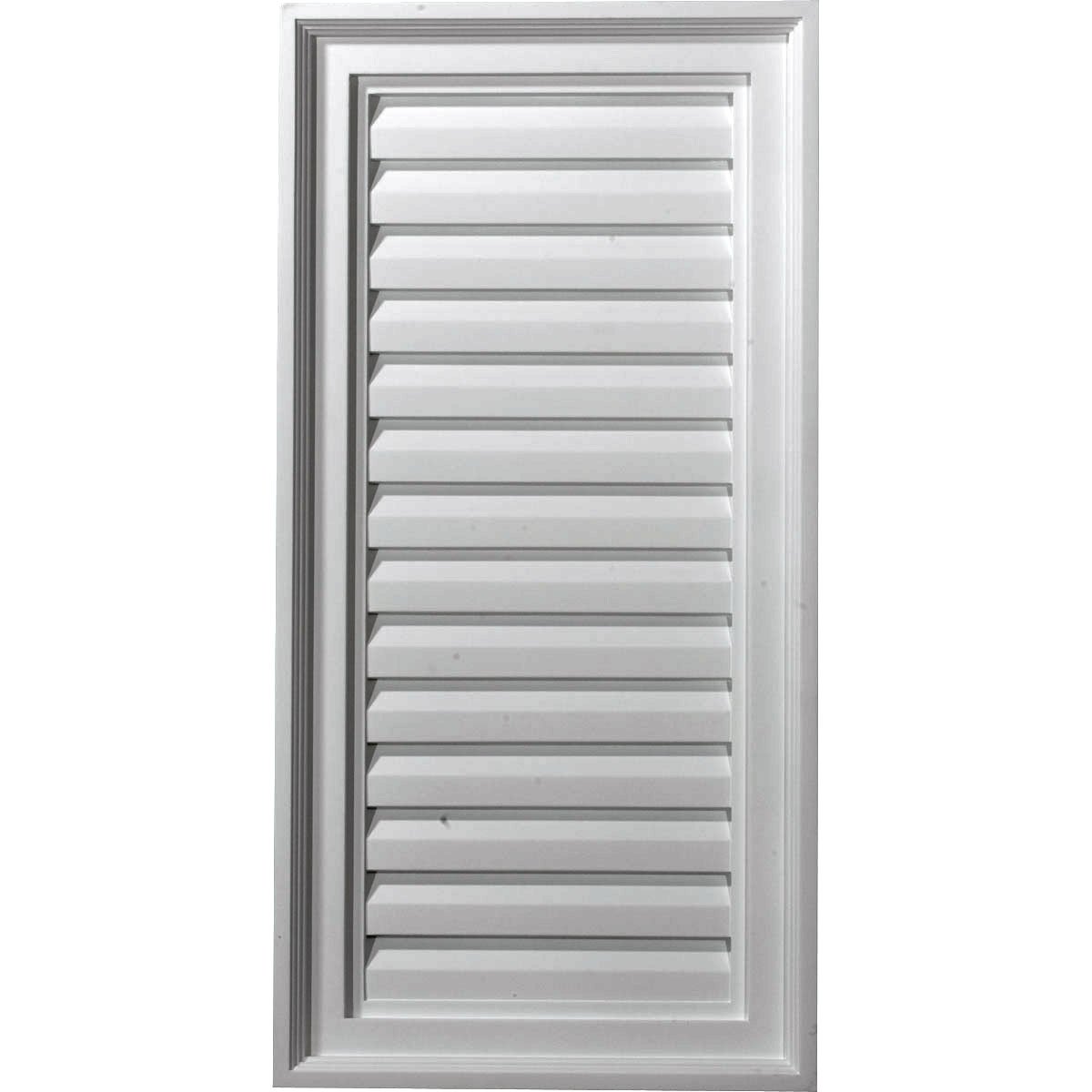 Ekena Millwork 15″W x 29″H Rectangle Urethane Gable Vent Louver, Non-Functional