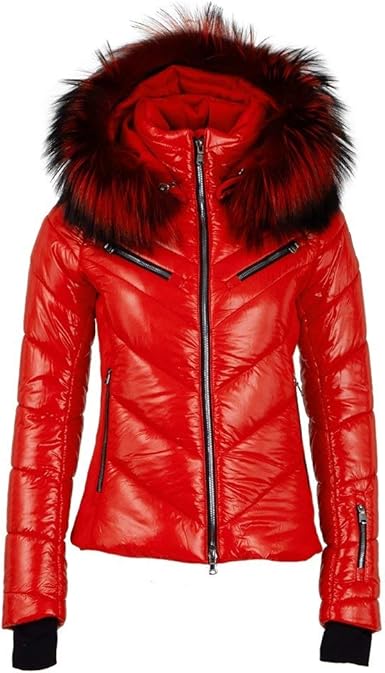 ski jacket with real fur hood