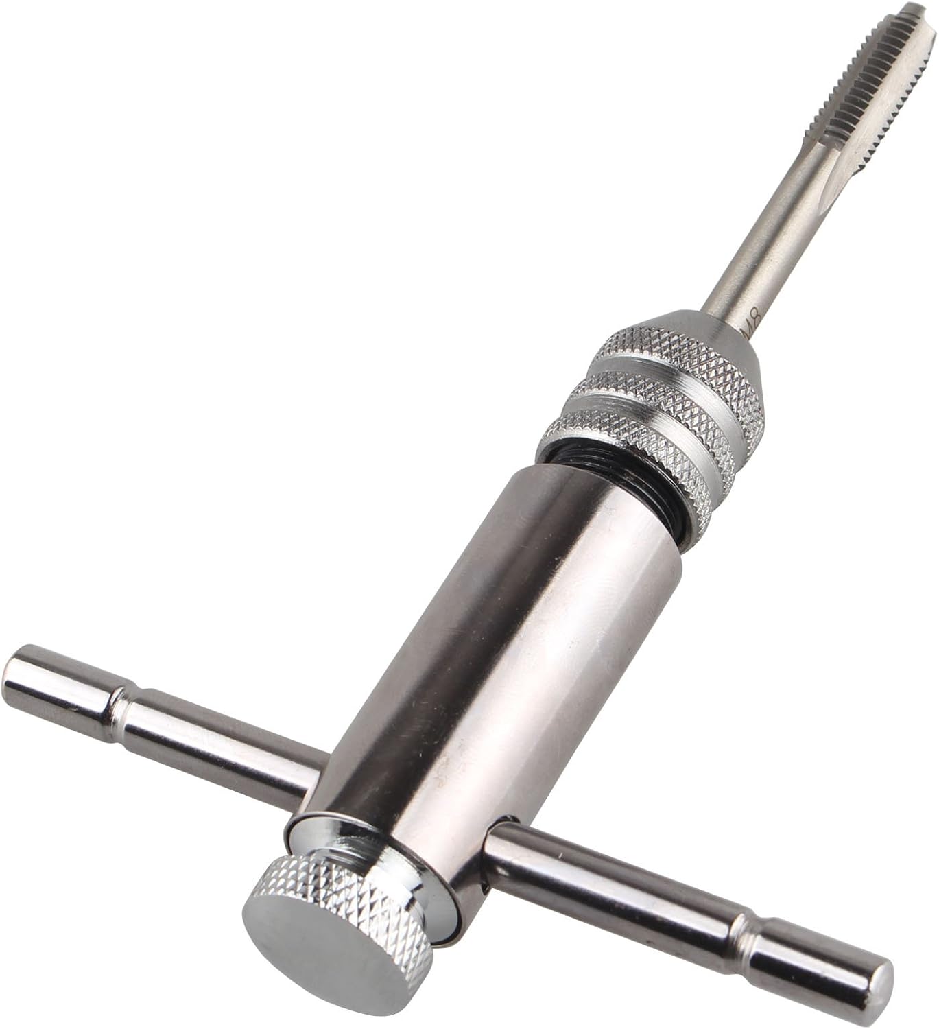 HALJIA 5 Pcs Adjustable M3-M8 Straight Groove Tap with T-Handle Ratchet Tap Wrench Quality Bearing Steel Hand Screw Tap Straight Flute Taps - Image 3