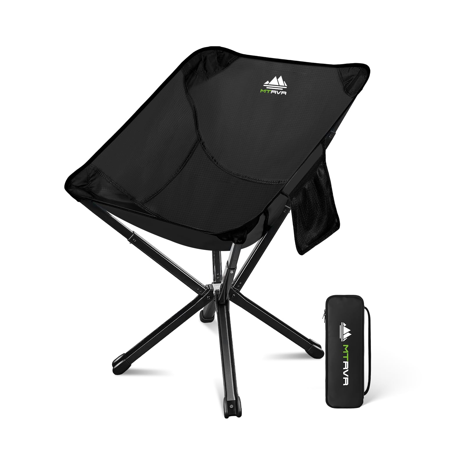 Photo 1 of **MAJOR DAMAGE** MTRVR Lightweight Folding Camping Chair — Compact One-Piece Design, Quick Setup, Stable Aluminum Frame, Portable Chair for Travel, Hiking & Short Outdoor Breaks