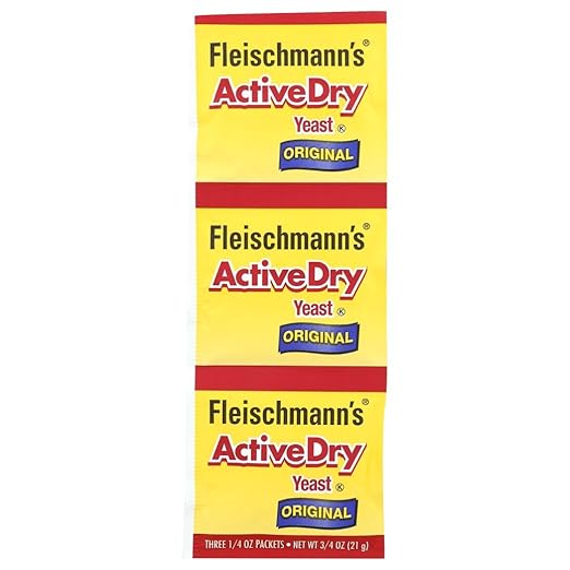 Amazon Com Fleischmann S Active Dry Yeast The Original Active Dry Yeast 0 75 Oz Pack Of 4 Grocery Gourmet Food