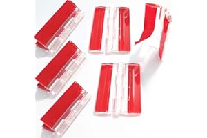 ANYALITE Transparent Plastic Acrylic 45mm Continuous Piano Hinge（Self-Adhesive）, Suitable for DIY Transparent Box, Display Stand etc. (6)