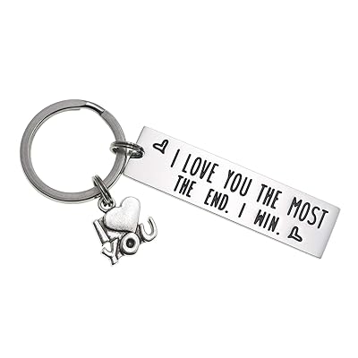 Buy I Love You More Most Mostest The End I Win Keychain Friendship Key Chain Cute Boyfriend Girlfriend Birthday Gifts Online In Italy B0rnx9md
